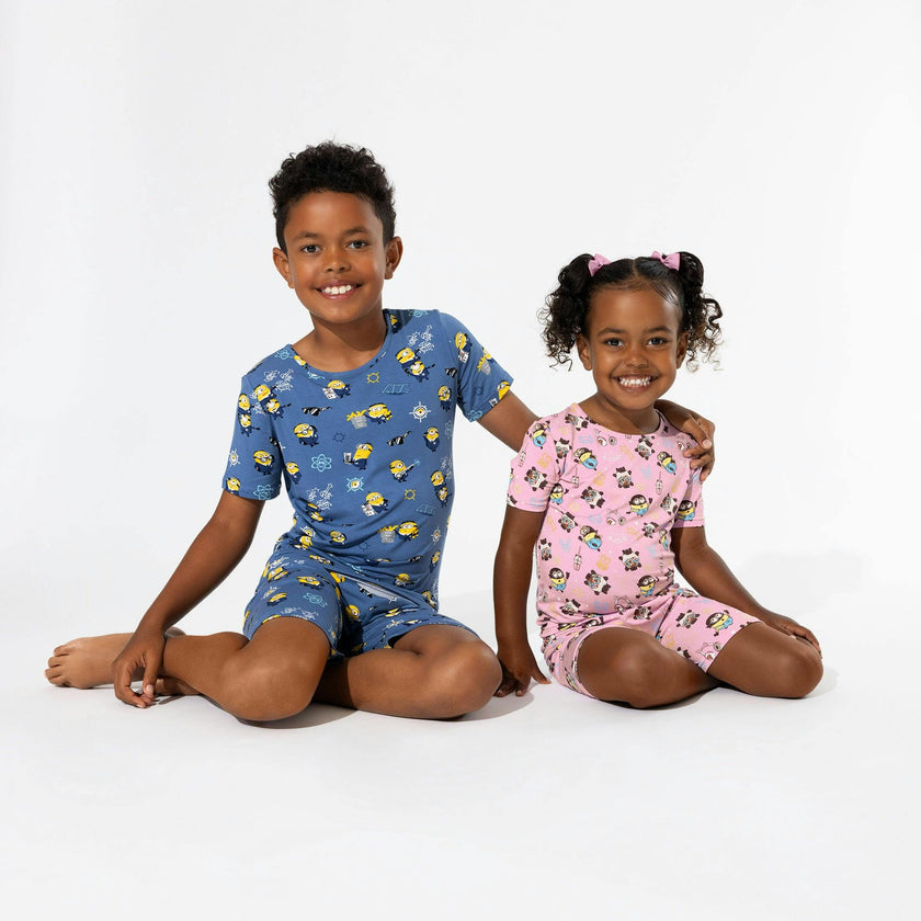 Despicable Me 4: Minions Anti-Villain League Bamboo Kids Pajama Short Set