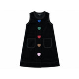 Hookstitch Heart Velour Jumper