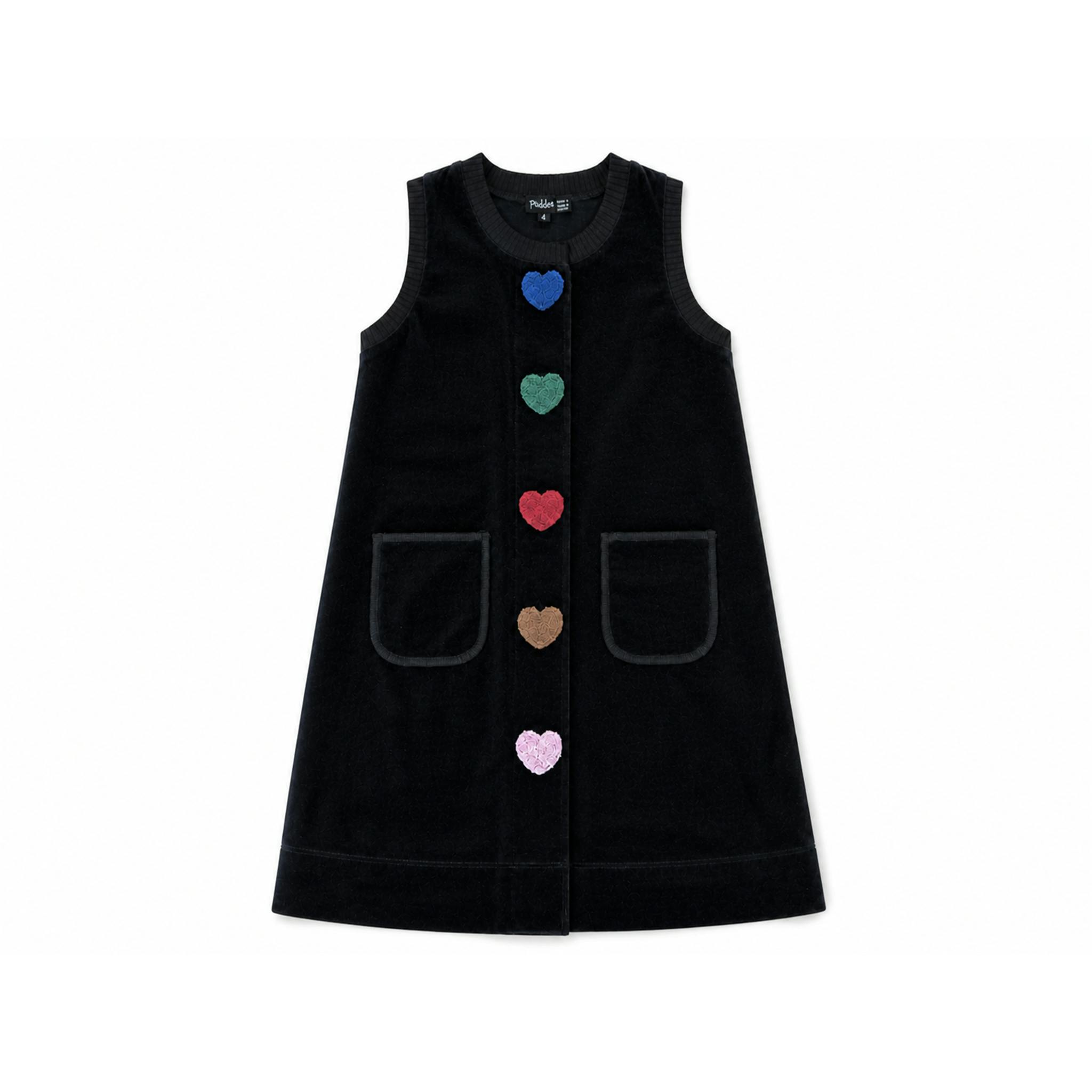 Hookstitch Heart Velour Jumper
