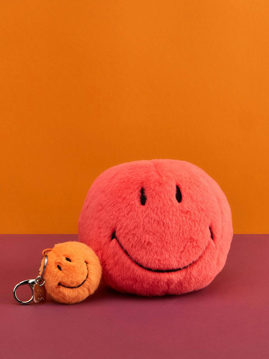 Smiley Keychain ECO Fuzzy Orange - 2