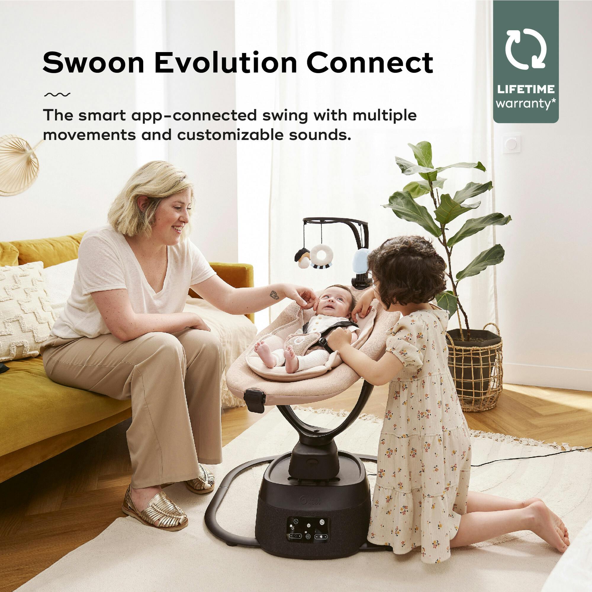 Swoon Evolution Connect Smart Baby Swing