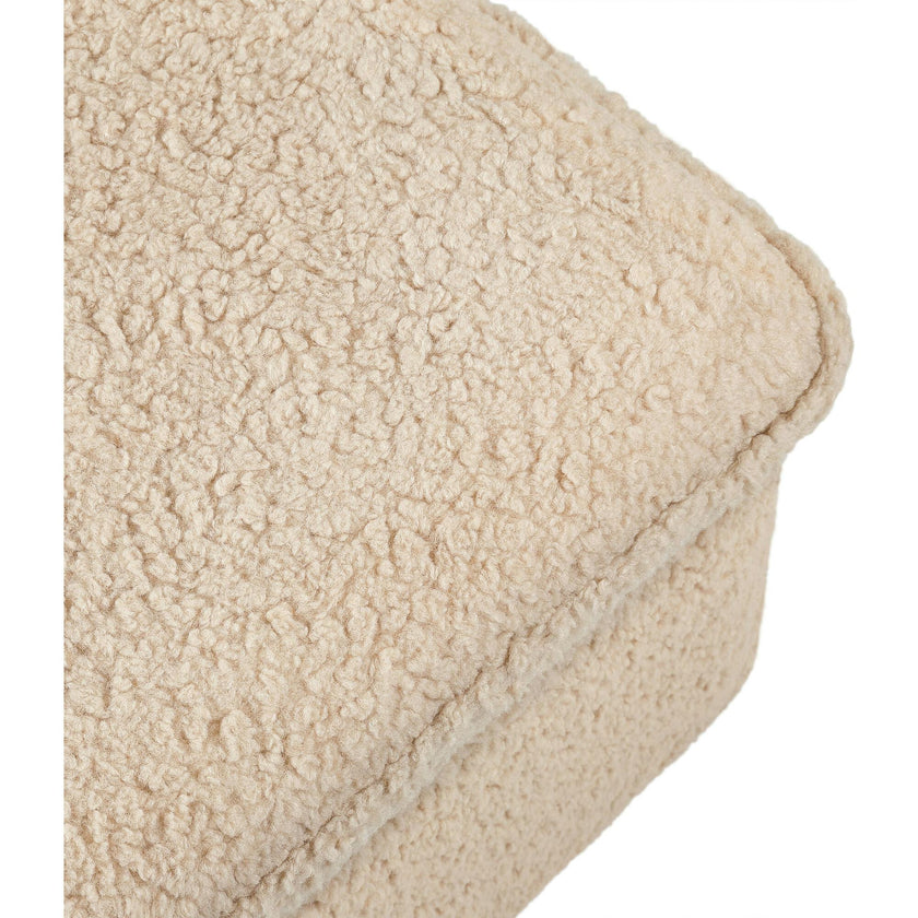 Cali Storage Shearling Ottoman