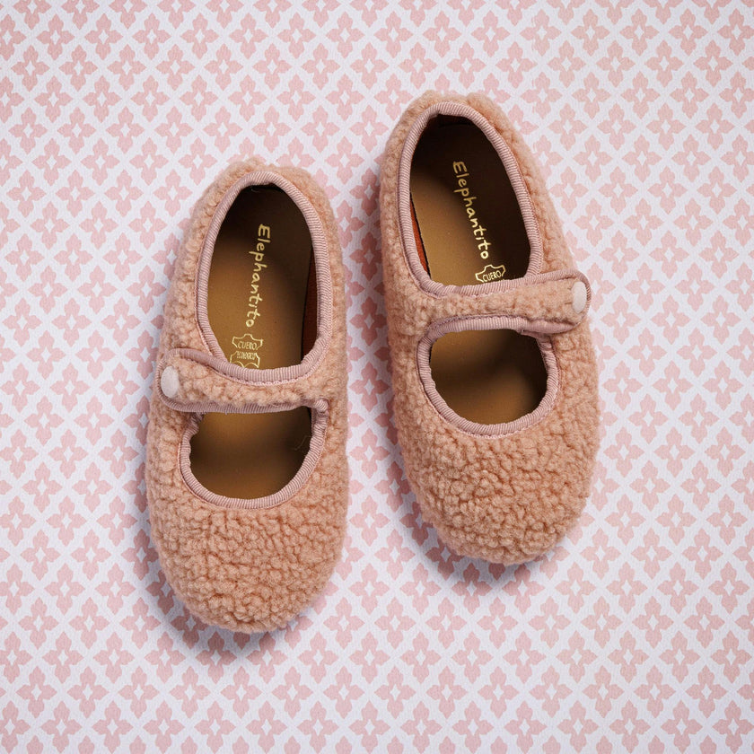 Shearling Mary Jane | Pink