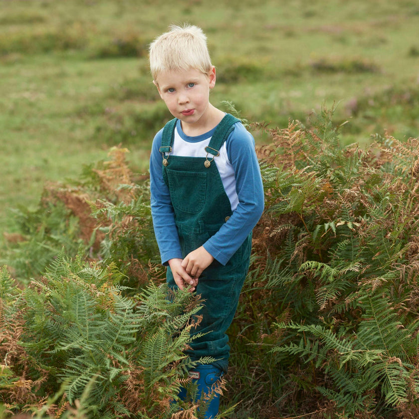 Evergreen Corduroy Overalls