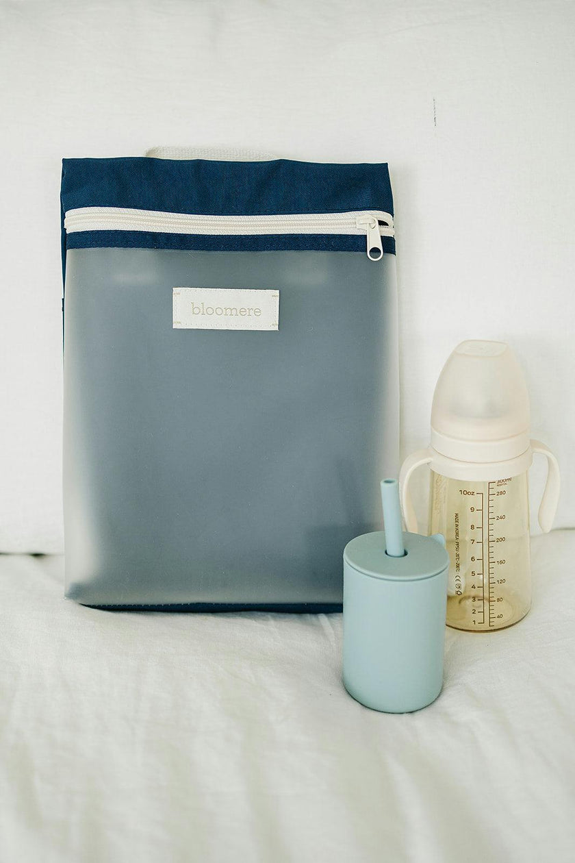 Large Pouch (Link Pink and Navy)