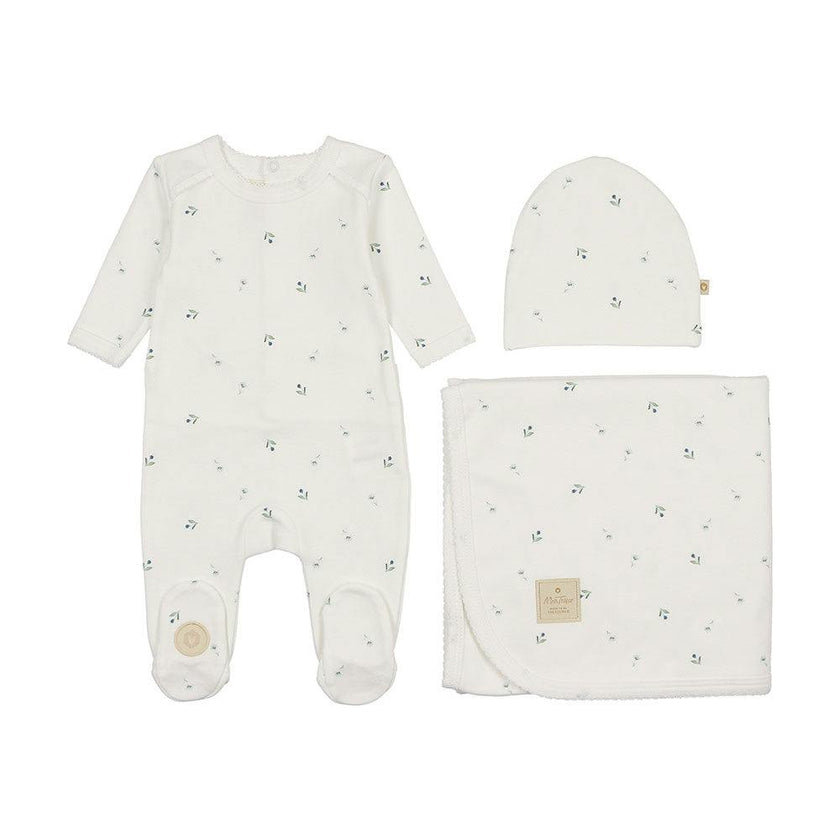 Plush Print Layette Set