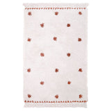 Wooly Fringed Rectangular Rug