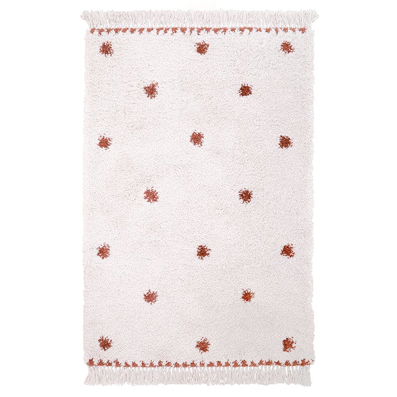 Wooly Fringed Rectangular Rug