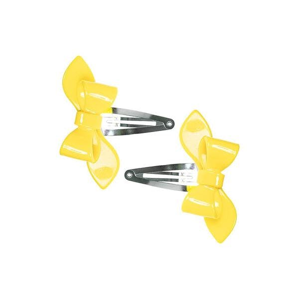 Rosane Bow Solid Colors  set of 2 Snap Clips