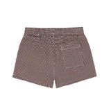 boys cocoa gingham ultra-soft twill shorts