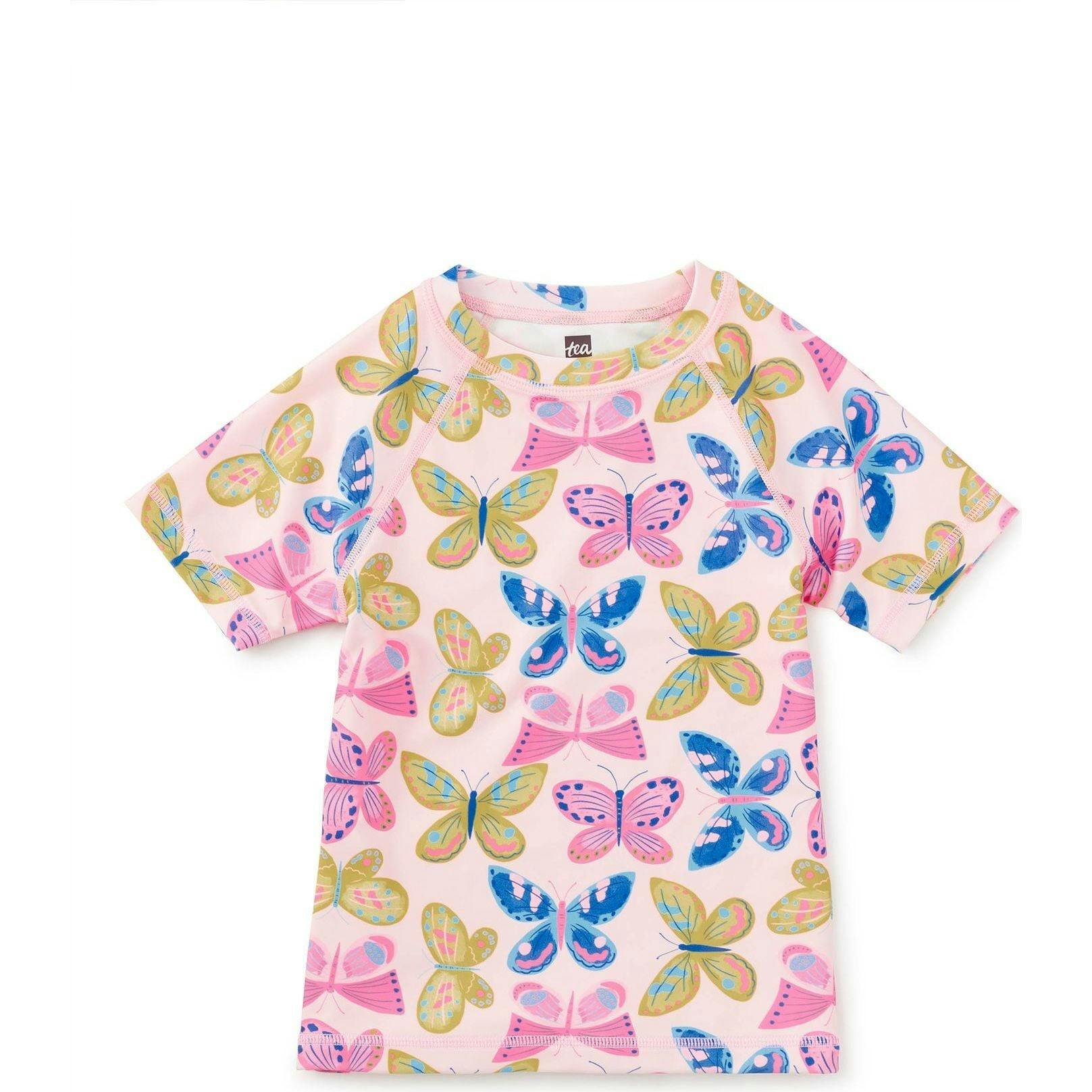 Short Sleeve Rash Guard, Pink