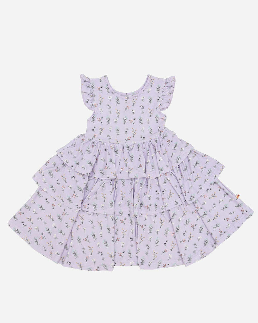 Bamboo Ruffle Layered Dress