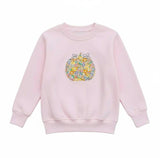 Liberty of London children's pumpkin design pale pink jumper