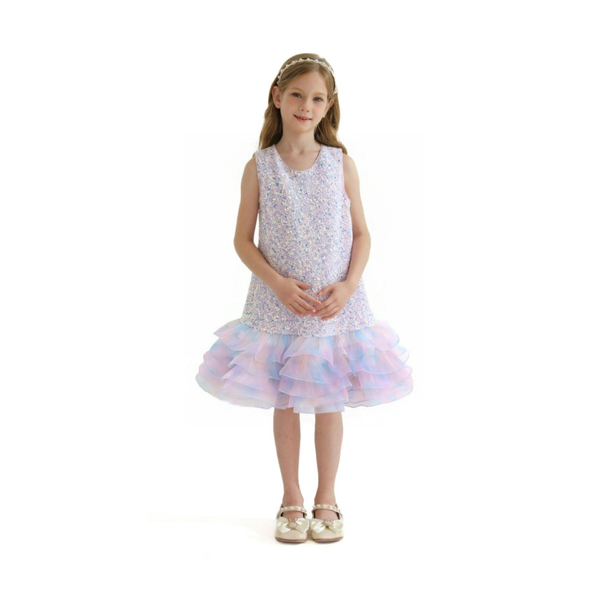 Purple Sparkling Cecilia Dress