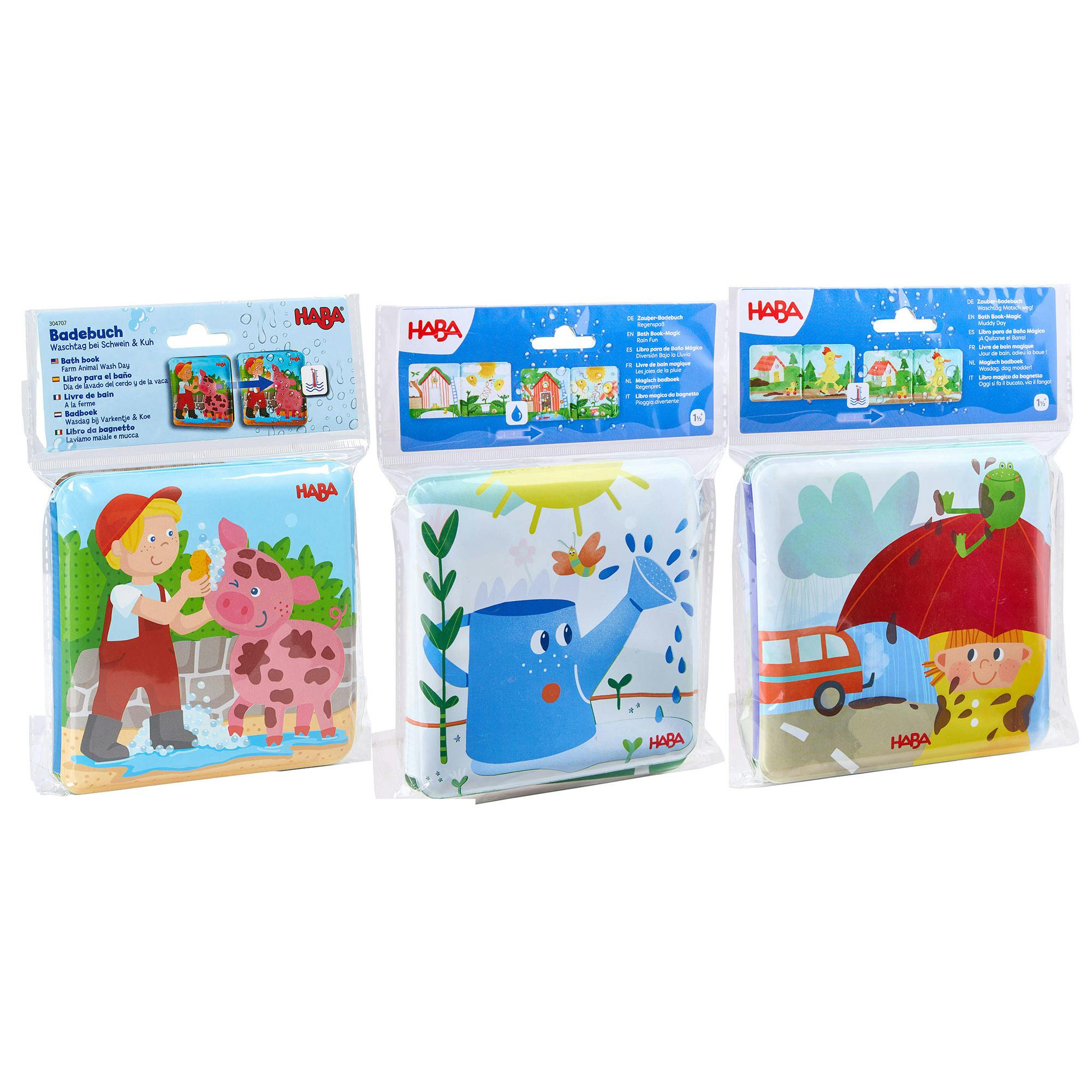Toddler Bath Book Bundle - Set of 3 Magic Color Changing Bath Books