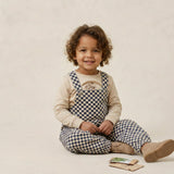 Organic Twill Overalls - Midnight Check