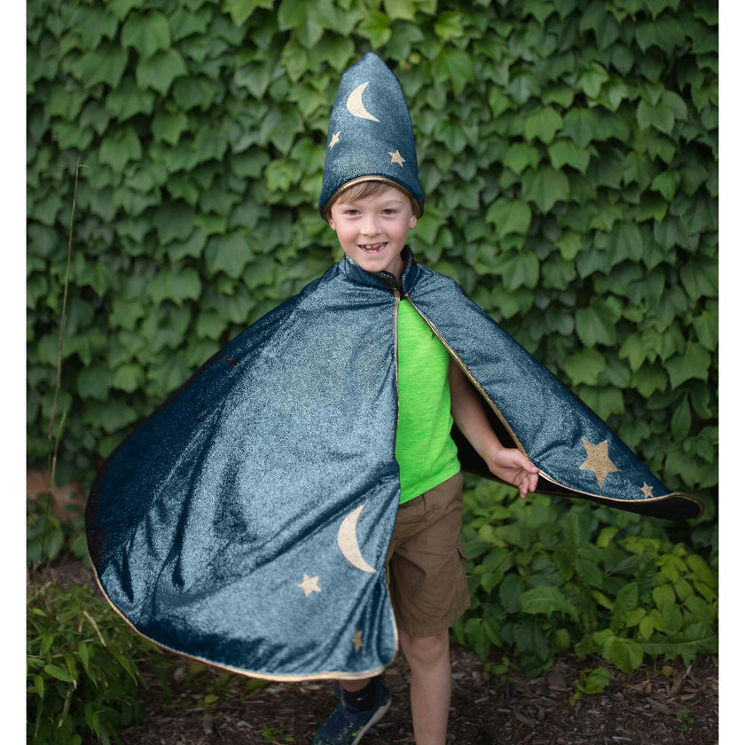 Starry Night Wizard Cape & Hat