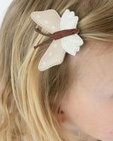 Zaza Sky Hairclip | Butterfly | Powder Metallic Nubuck