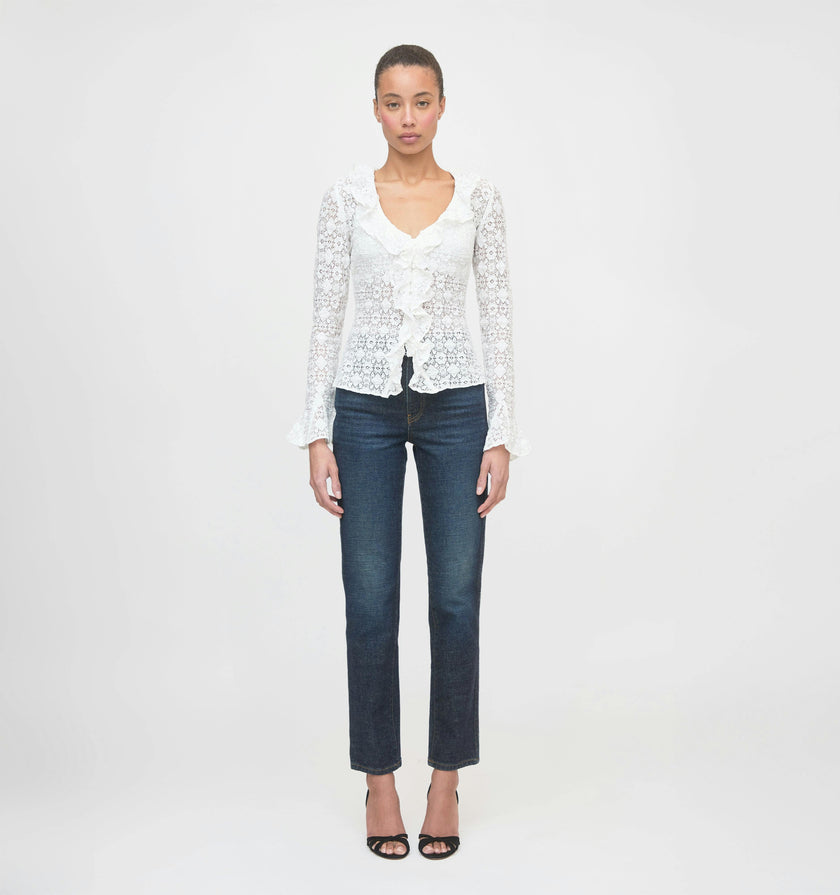 The Gabriella Top - White Lace