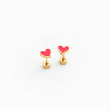 Enamel Neon Pink Heart