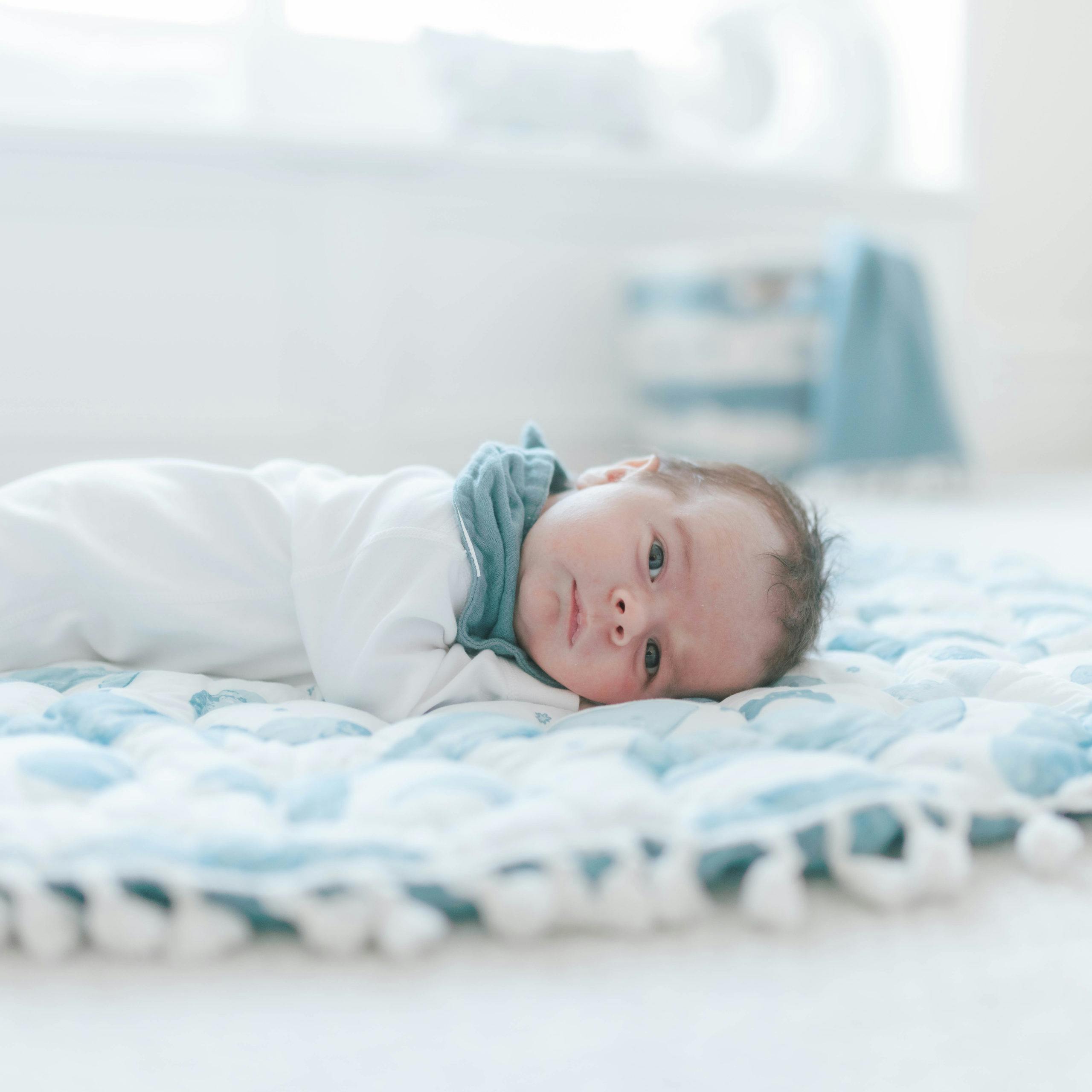 Caspian Whale Cotton Quilted Baby Play Mat