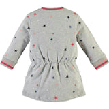 All-Over Stars Print Long Sleeve Sweat-Dress