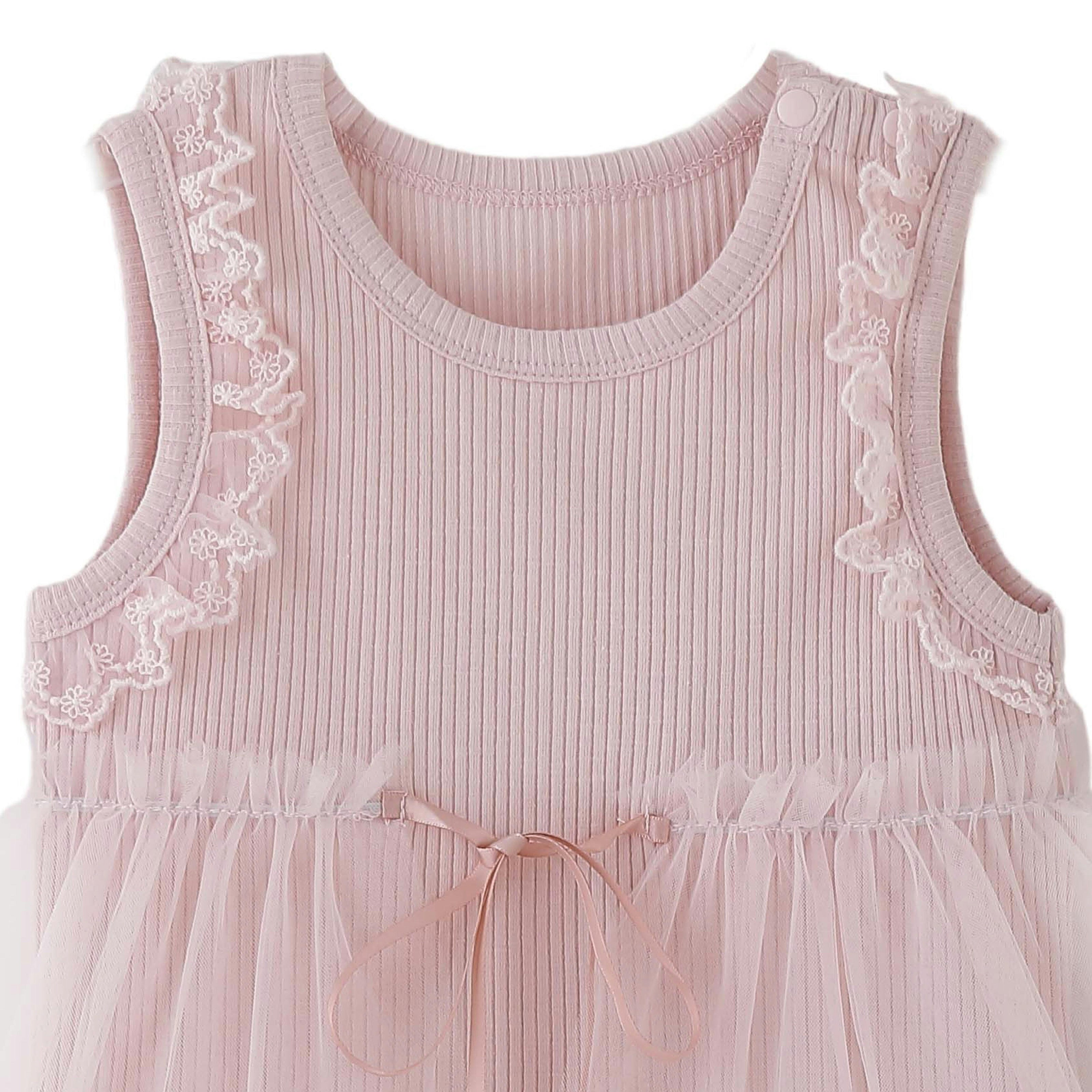 Pink Lace Tulle Dress