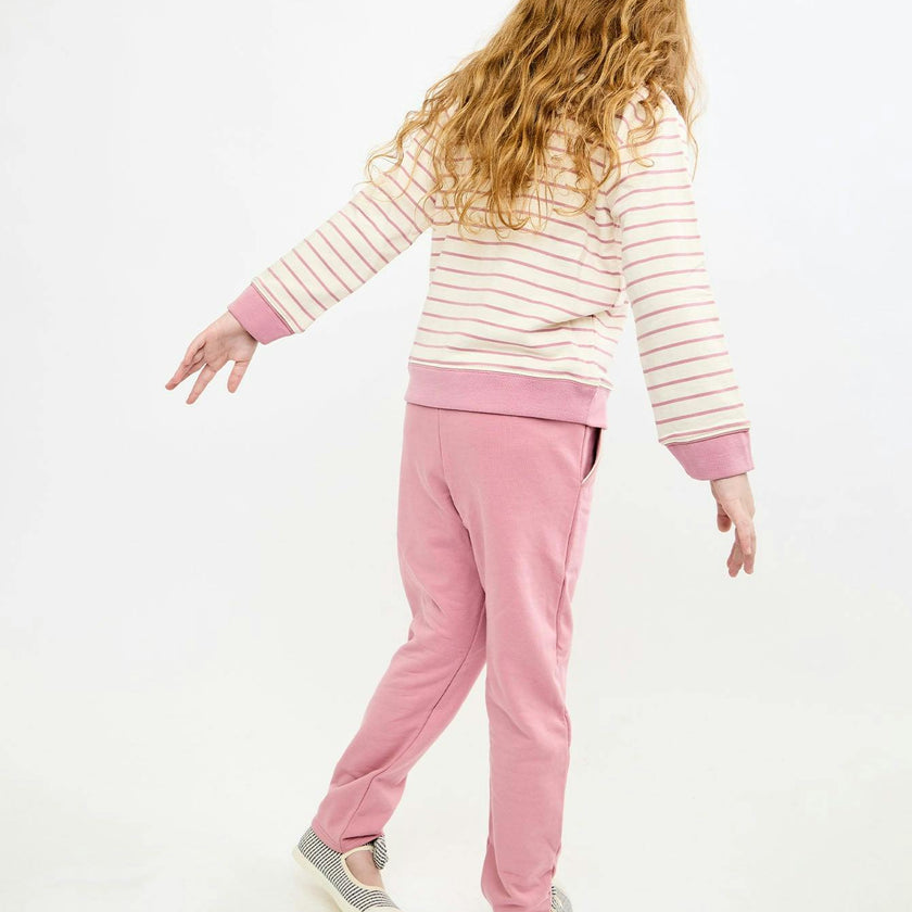 Remy Sweatshirt, Rose French Stripe