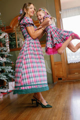 Sunday Best Dress in Vibrant Plaid