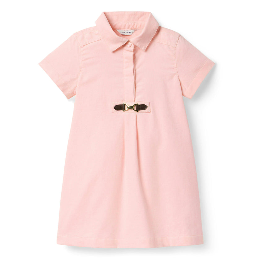 The Bridle Bit Corduroy Dress, pink