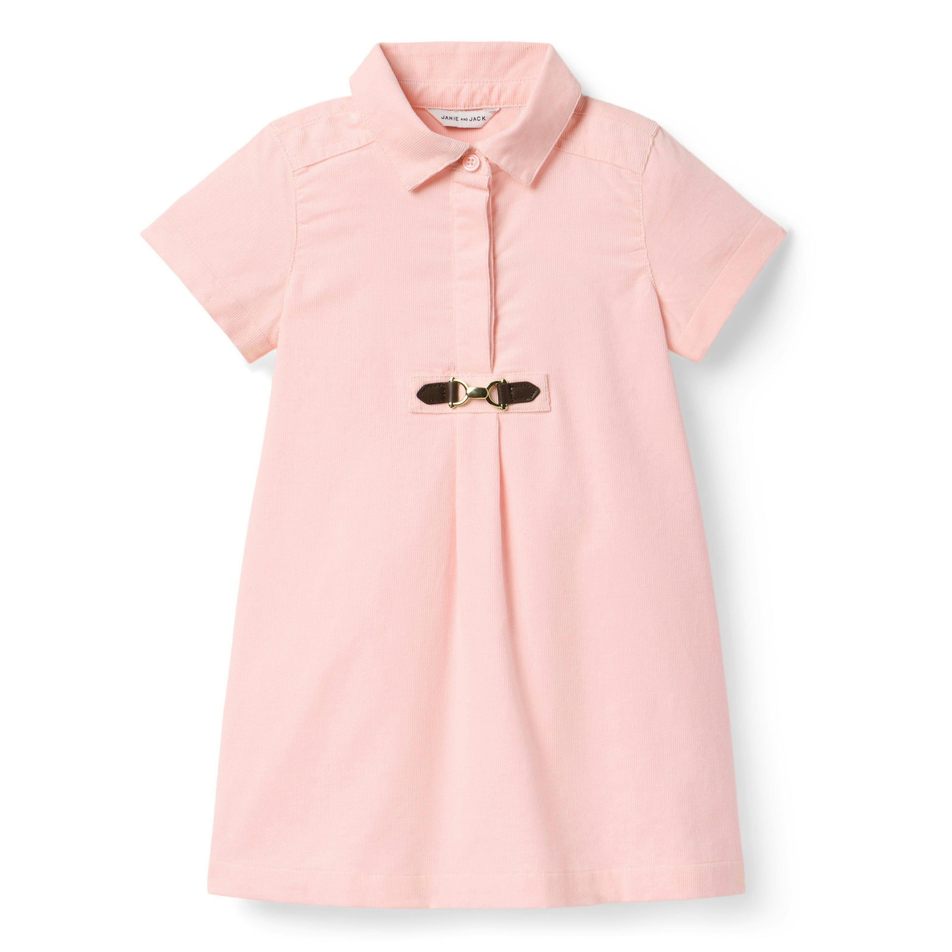 The Bridle Bit Corduroy Dress, pink