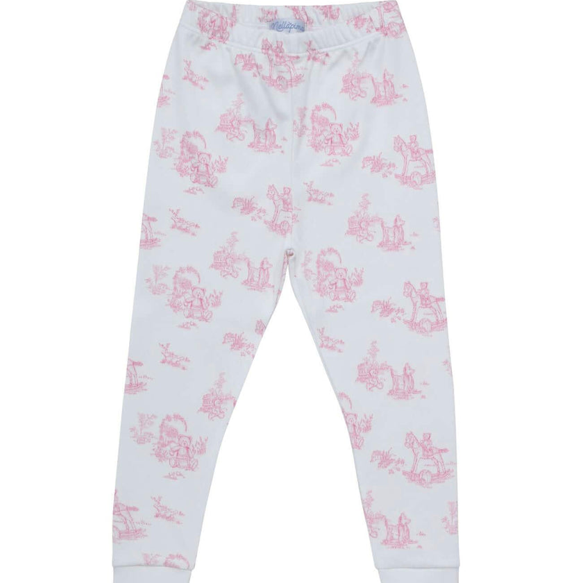 Pink Toile Baby Pajamas