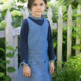 Organic V-Neck Chambray Jumper