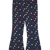 Multi-Color Heart Flare Leggings