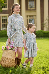 Smocked Bridget Dress - Wisteria Floral