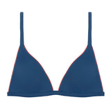 women's newport navy triangle bikini top
