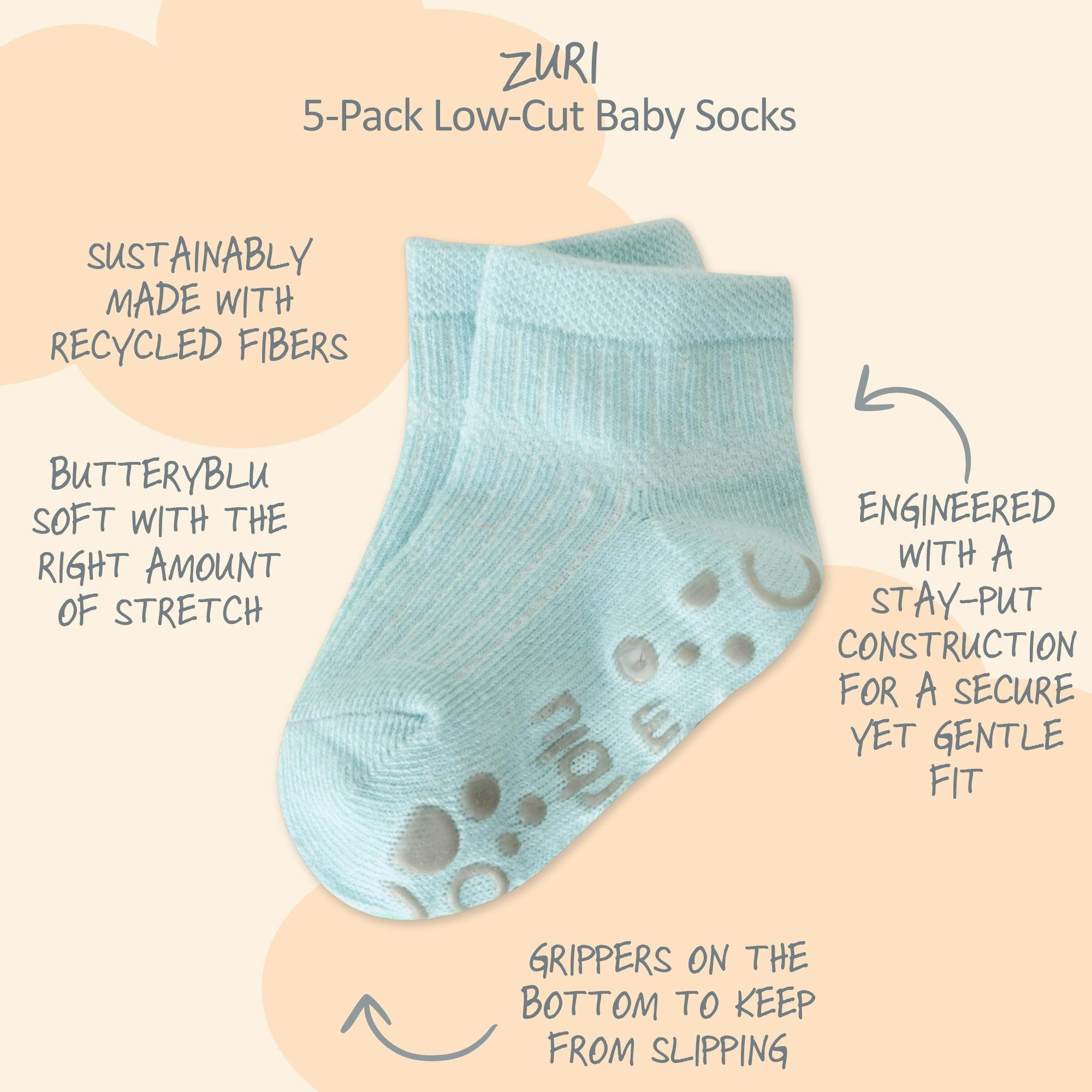 ZURI 5-Pack Baby & Toddler Socks