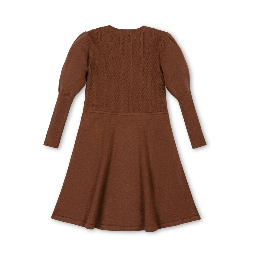 Organic Cable Bodice Sweater Dress