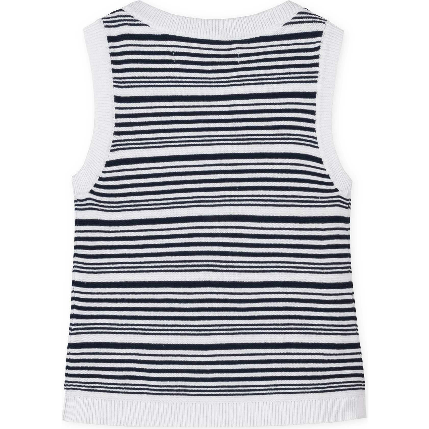 Organic Sweater Tank, Blue