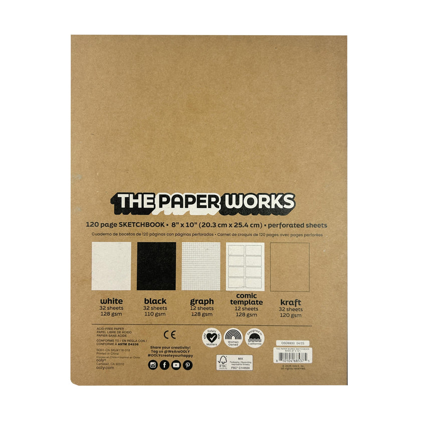 The Paper Works Sketchbook - 120 Pages