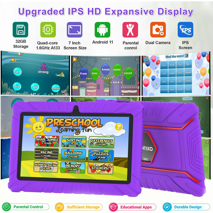 Contixo V8 32GB 7"" Kids Contixo Academy Tablet