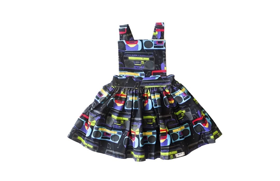 Pinafore Dress in Boombox