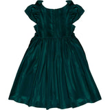 Mini Tiara Dress in Green Velvet