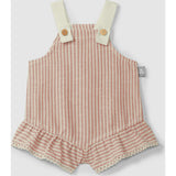 Pinstripe Ruffle Romper