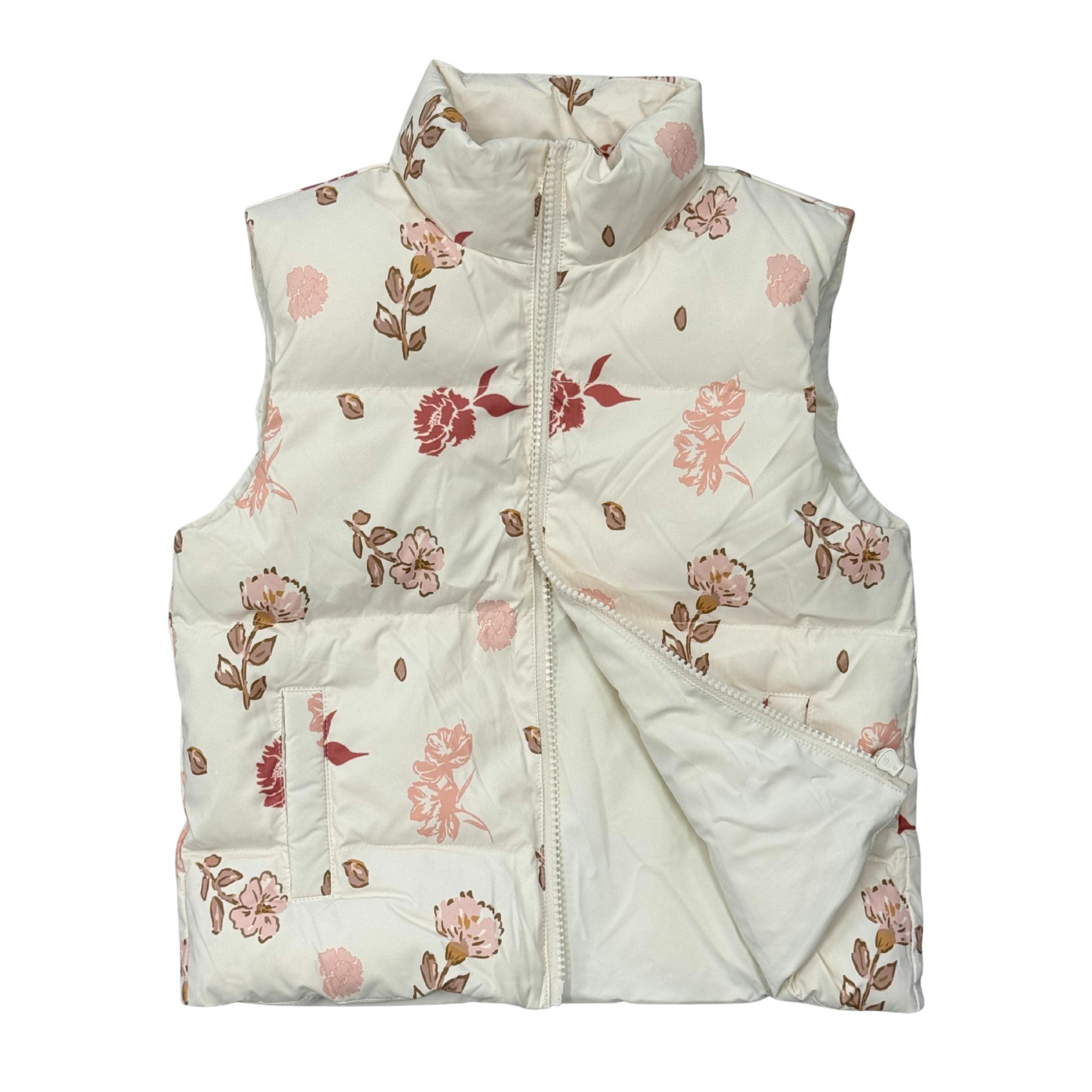 Girls Boho Puffer Vest in Yara Floral