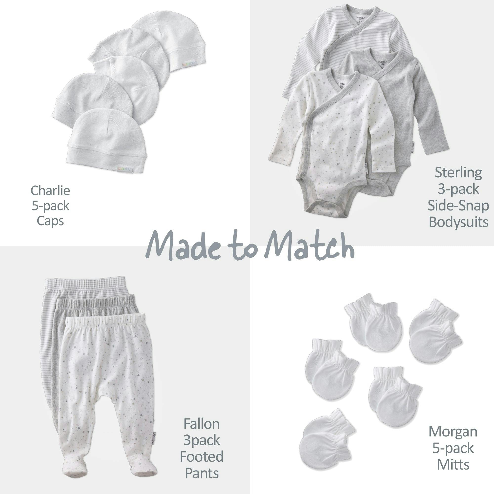 FALLON 3-Pack Footed Pants