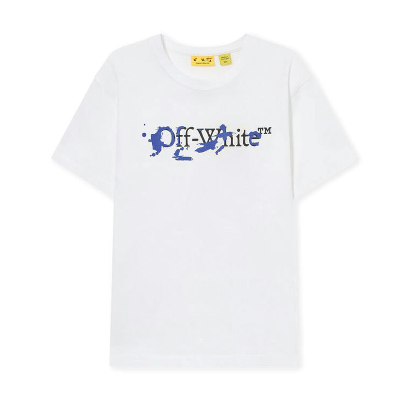 White Big Bookish Splat Ink T-shirt