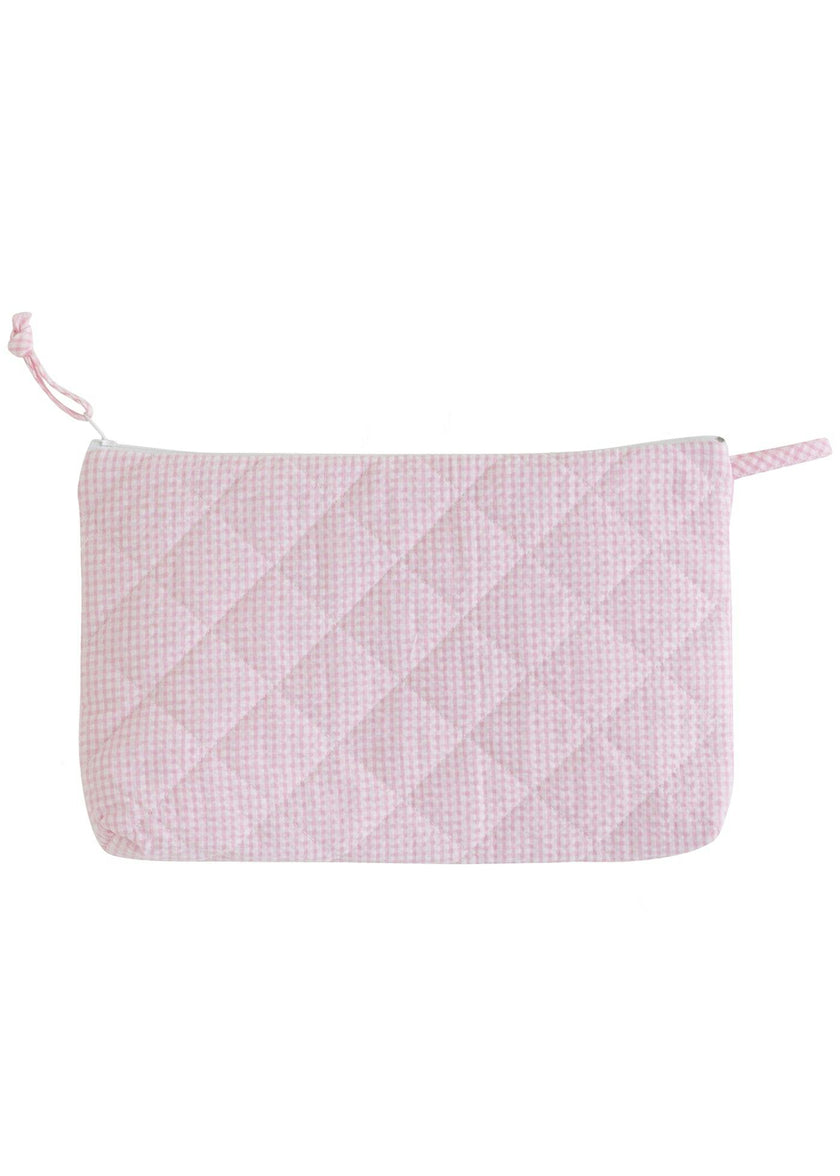 Quilted Luggage - Light Pink