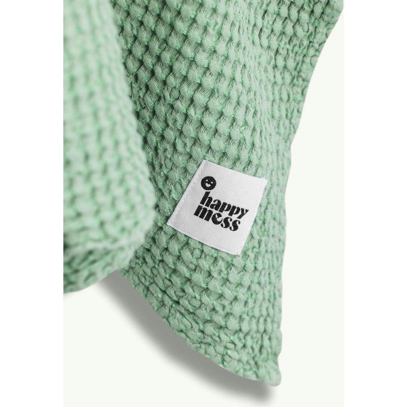 children's linen waffle poncho - sage