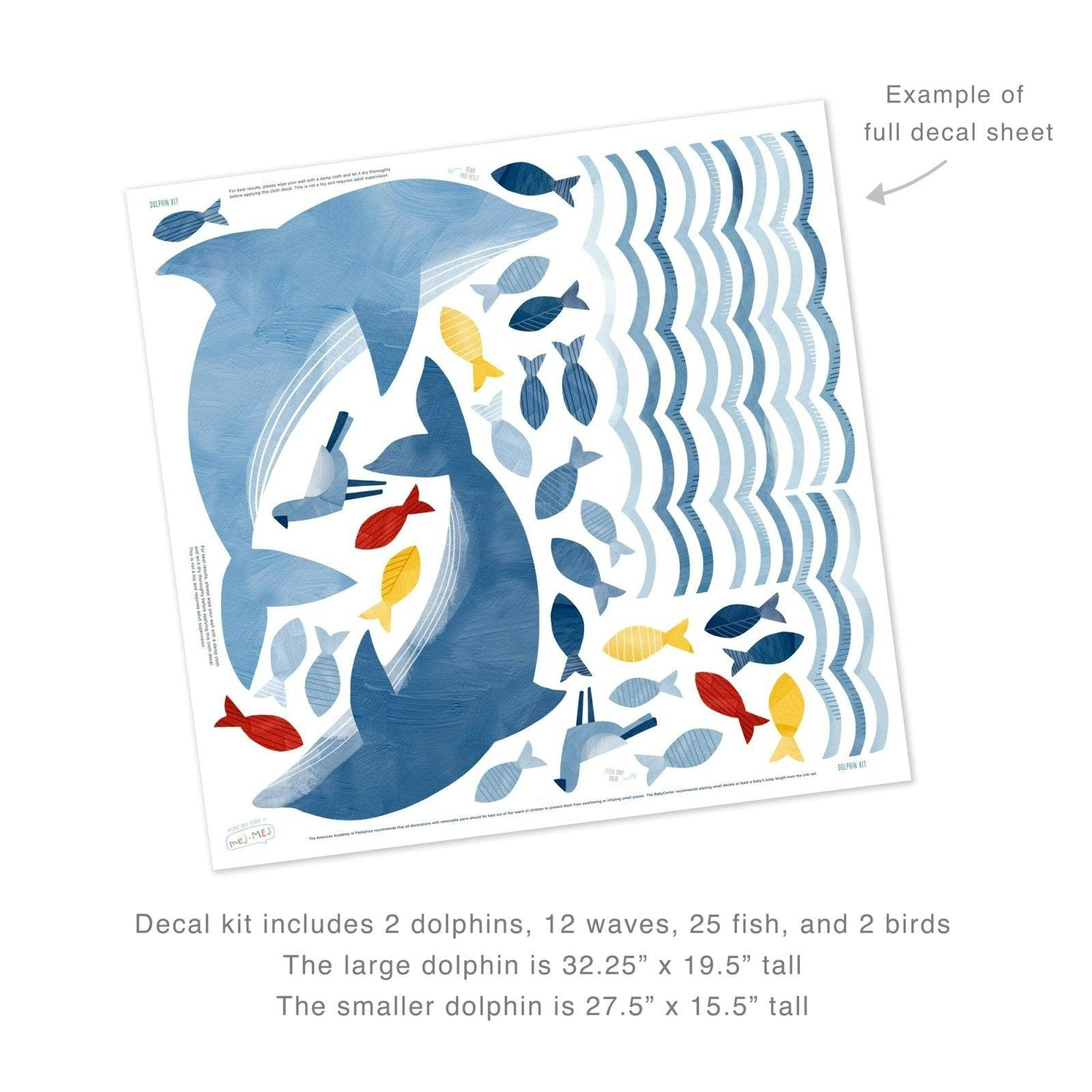 Dolphin Kit • Peel-and-Stick Wall Decals
